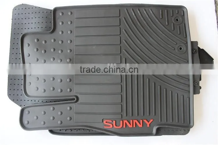 All Weather Full Set Rubber Car Floor Mat /Cargo Mat For Nissan Sunny