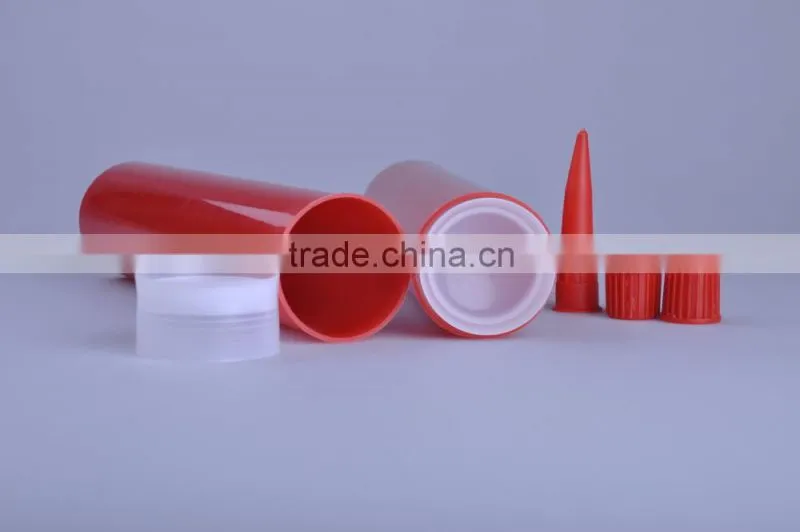 acetic silicon sealant glue plastic packing tube
