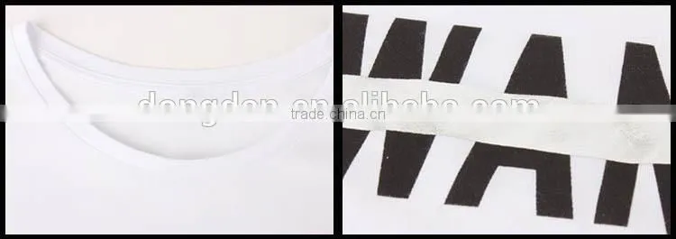 Women plain round neck screen printing sport t shirt with factory prices
