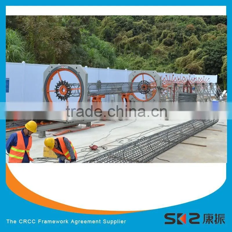 CNC deformed reinforcing steel bar cage welding making machine for bridge