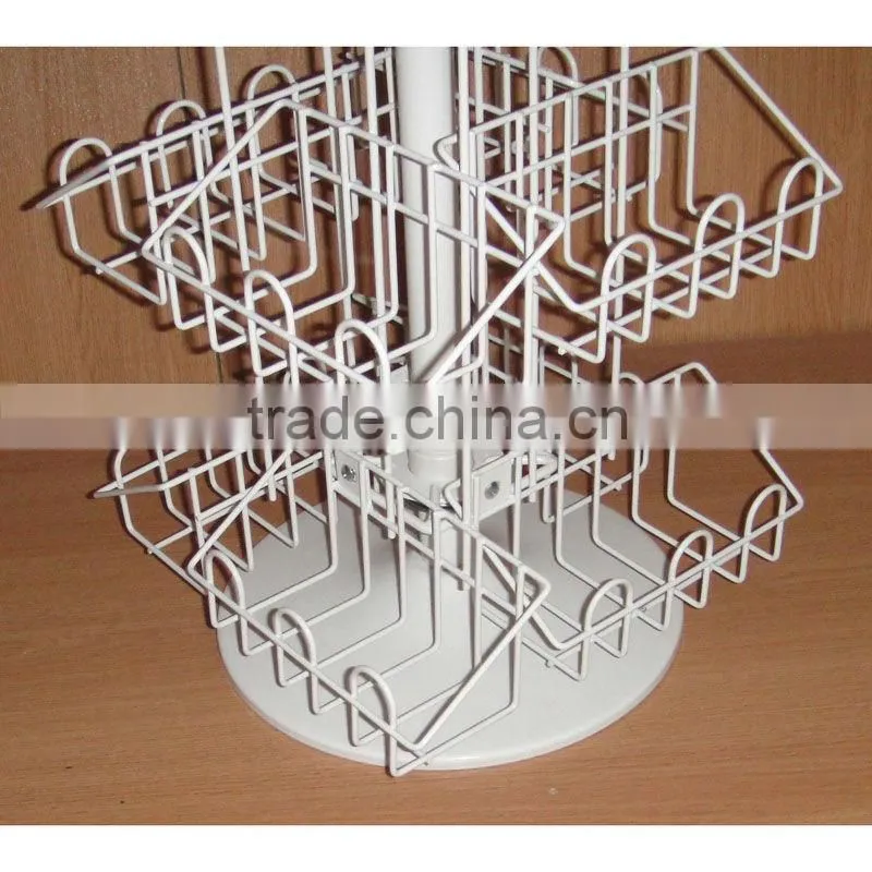 counter top spinning tissue display rack from china factory