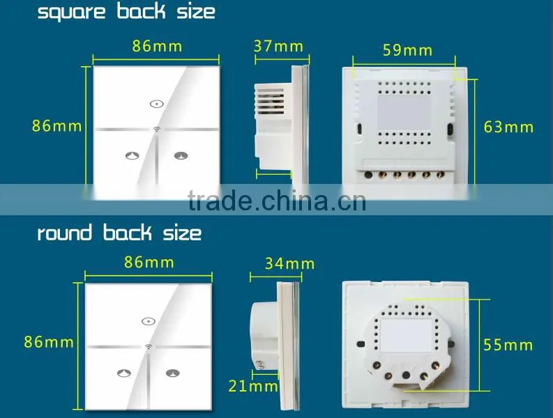 LANBON wifi smart switch for smart home, both Android and IOS control