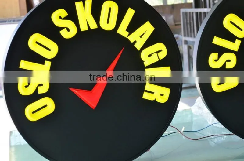 Aluminum frame acrylic logo illuminated LED display sign board