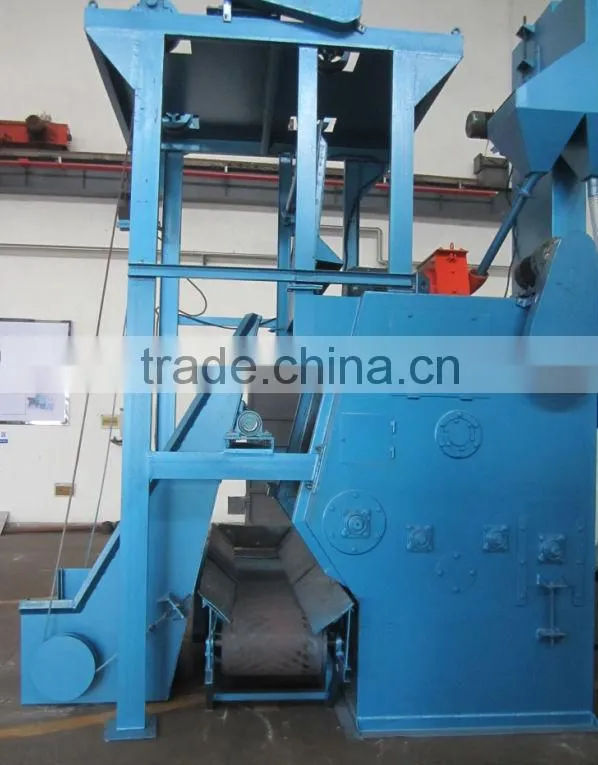 Q3210 rubber belt shot blasting machine/casting shot blasting machine for rust cleaning