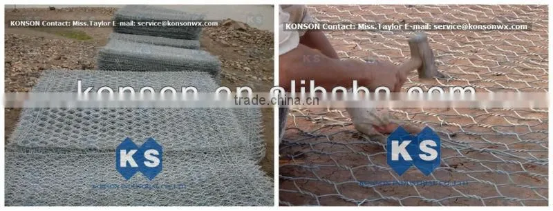 Galvanized Stone Gabion Fencing