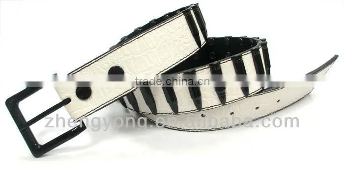 (ZY-18970) teenage belt,metal bullet belt,bullet leather belts