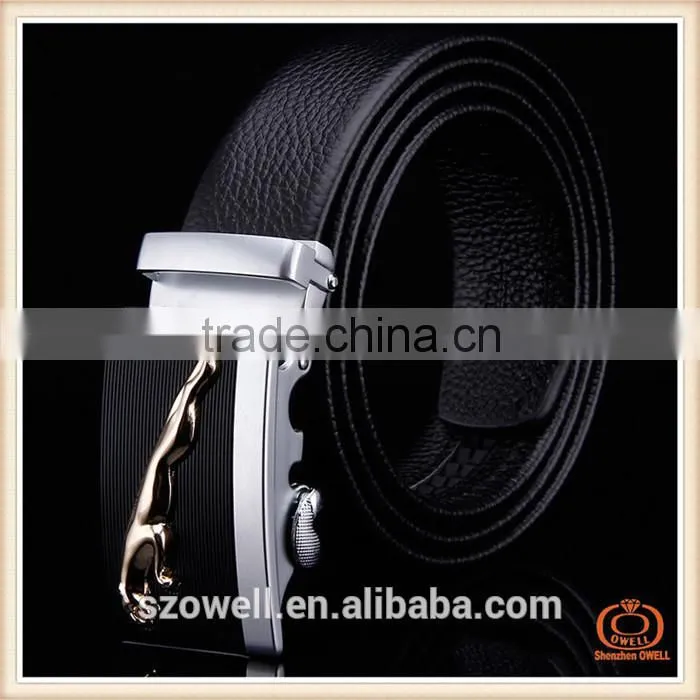 Custom printed luxury fashion male leather belt