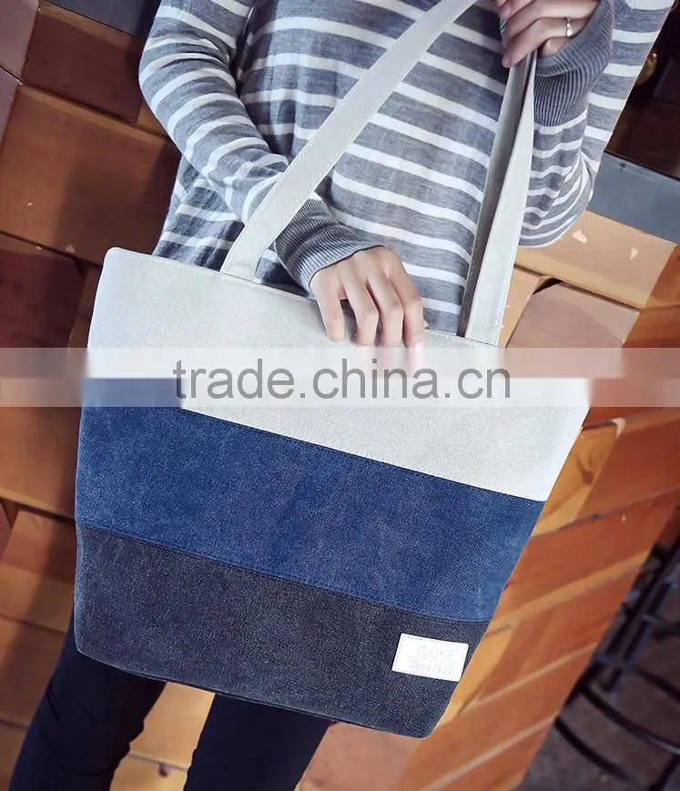 Cheap fashion beach bag canvas bag