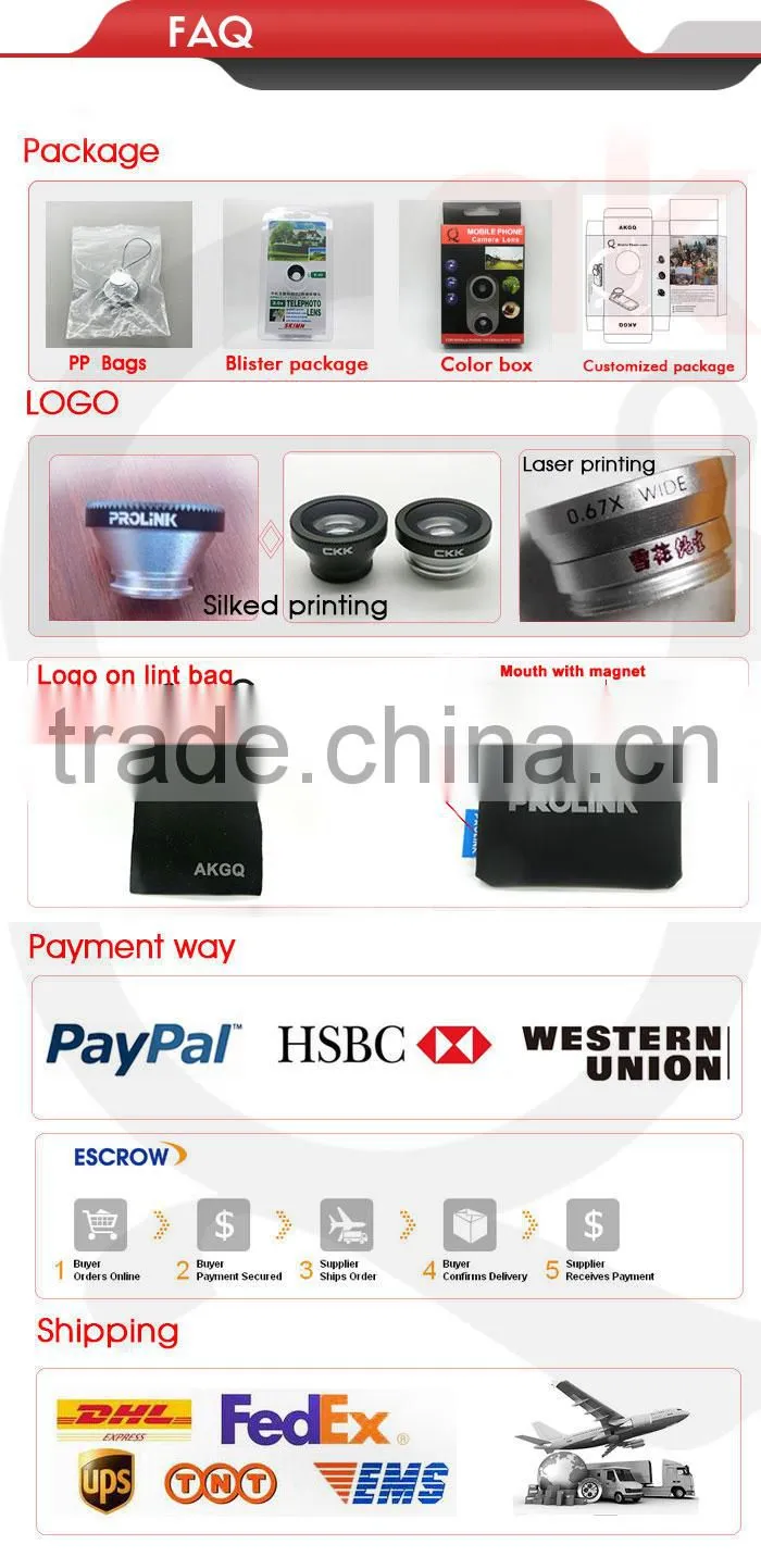 3 in 1 Clip-On 180 Degree Supreme Fisheye + 0.67X Wide Angle+ 10X Macro Lens For iPhone 6