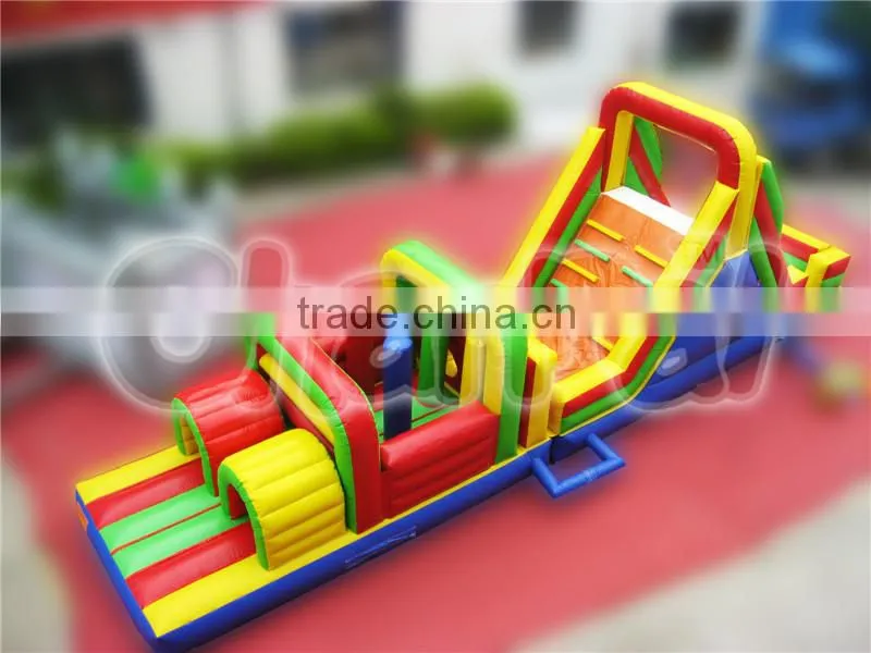 Guangzhou factory direct sales cheap inflatable water obstacle course for sale