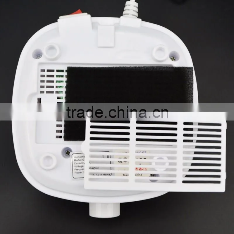 2016 Top Rated Home Appliance Ultrasonic Humidifier With 1.5 L Water Tank In PP Material