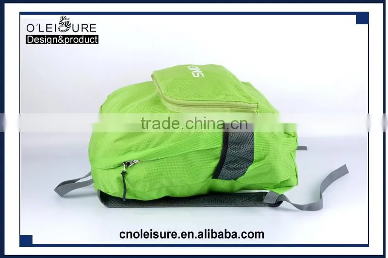 2016 latest arrival design promational foldable backpack cheap fold bag fold up backpack sport hiking camping college school bag