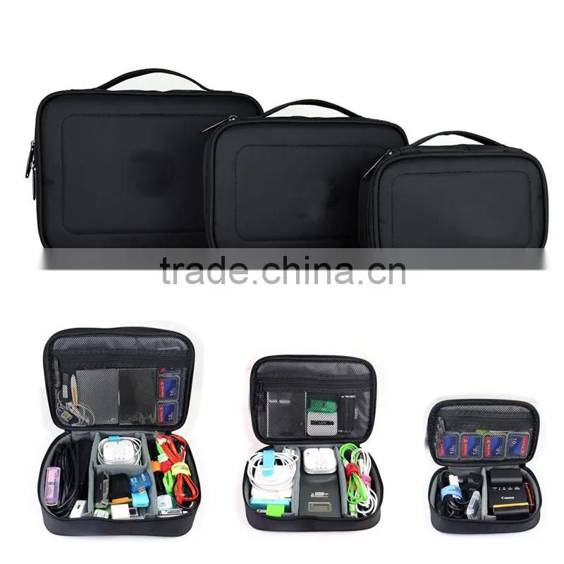 Waterproof L size Portable Electronic Accessories Travel Organizer Case