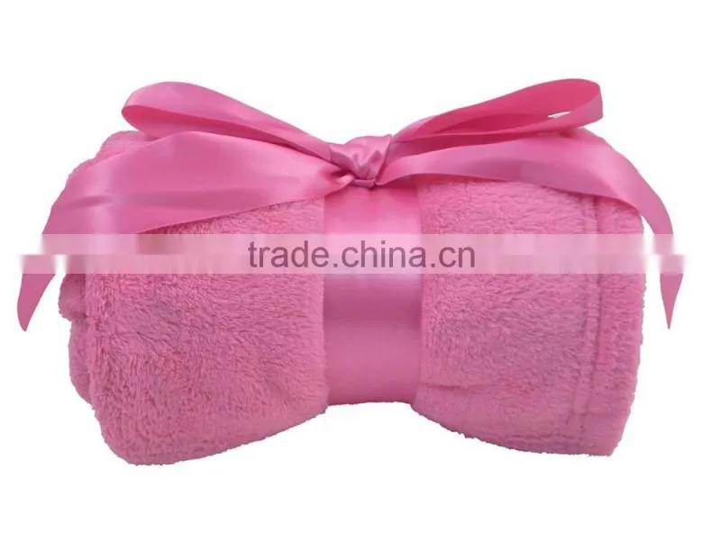 soft various color coral cheap fleece gifts Promotional Blanket