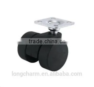 50mm rubber flat castor wheel with plate from Guangzhou Hardware