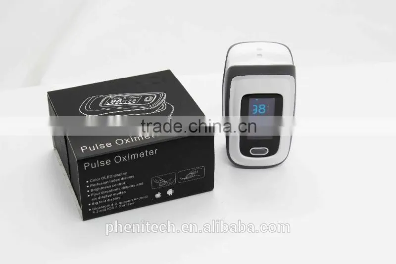 Finger pulse oximeter bluetooth fingertip pulse oximeter with FDA support