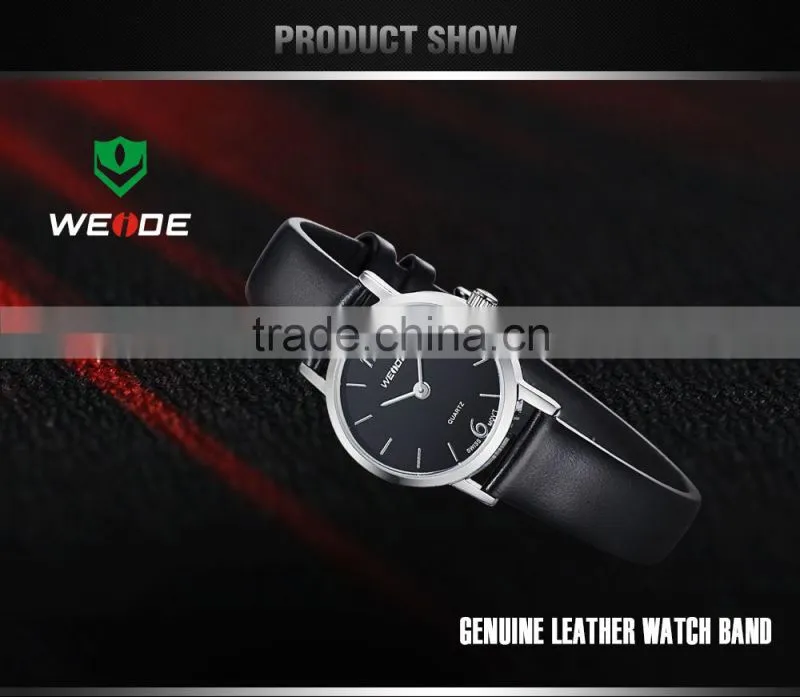 WEIDE 2015 Lady Vogue Leather Sapphire crystal Watches prices