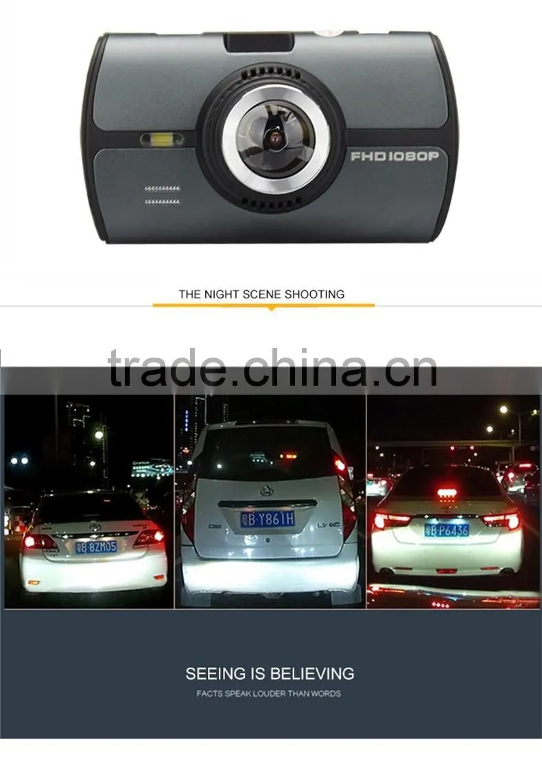 2016 New Design good quality full hd 1080p car camera dvr video recorder