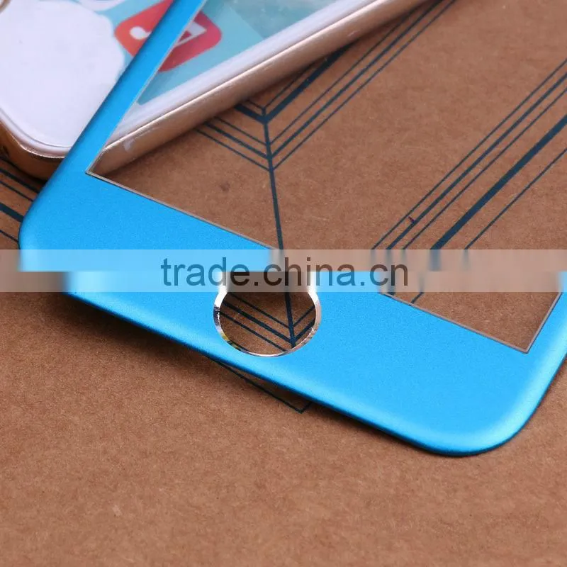 China Alibaba Fahion New Premium Mobile Accesorios Celular 0.33mm AGC Colorful Silk Printing Tempered Glass Scren Protector