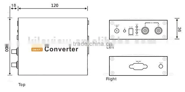SDI to vga1080p smart converter