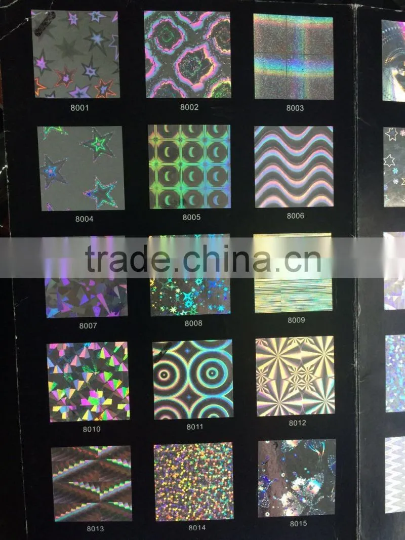 OEM Self Adhesive BOPP Holographic Thermal Laminating Film