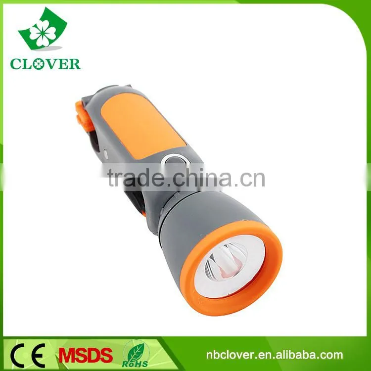 ABS material 1W LED brightness led long range flashlight torch