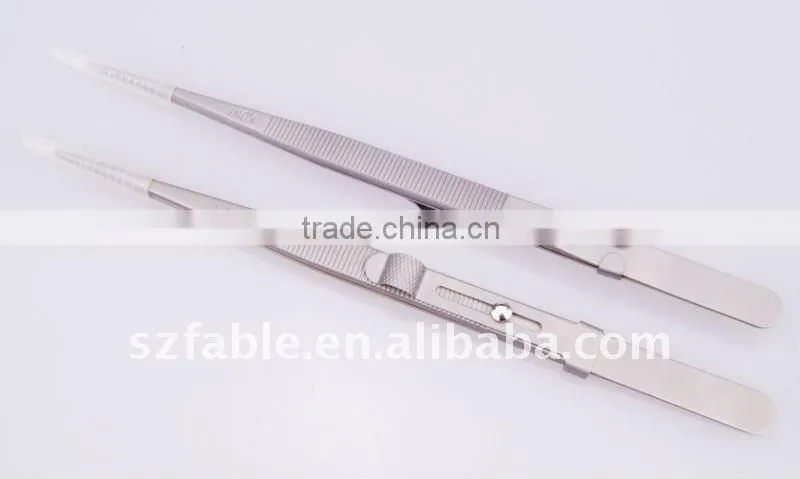 Stainless Steel Gem Tweezer with lock