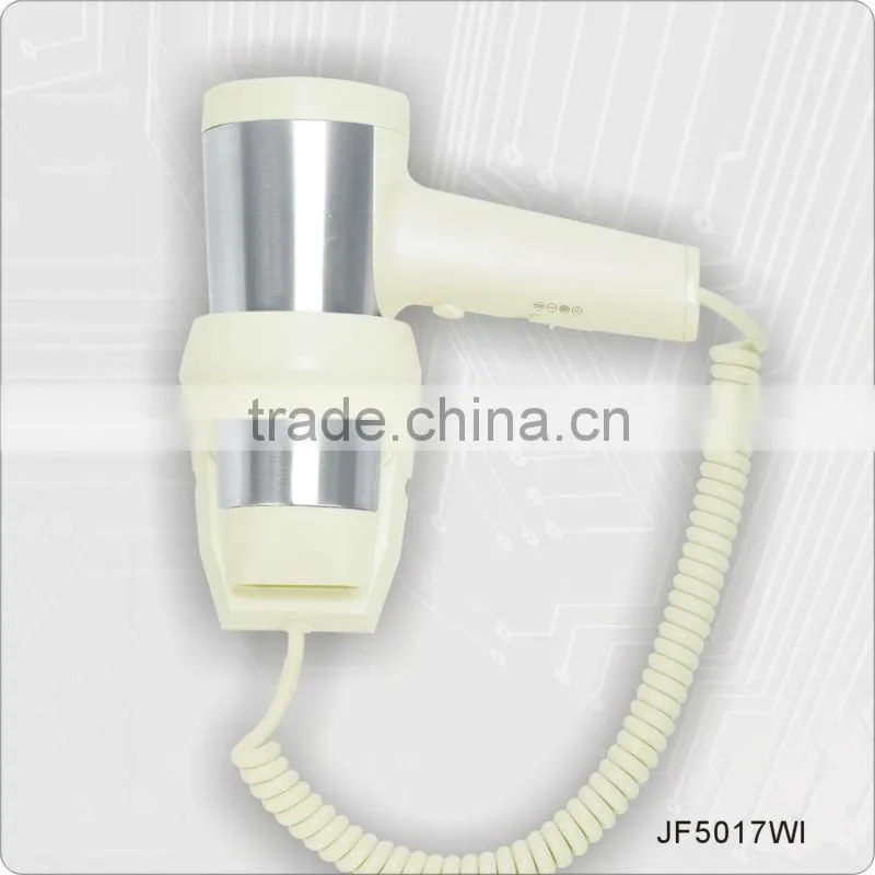 hotel hotsale JF5017A hotel wall mounted hair dryer