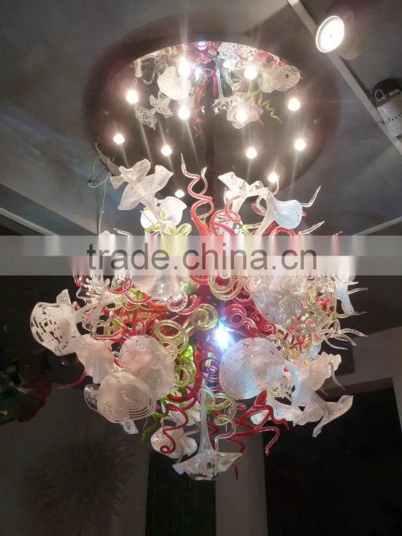 blown art glass chandelier xo--20141007 Hand-blown glass Chandelier morden chandelier
