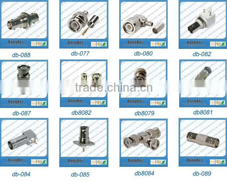 BNC female plug with RCA male connector