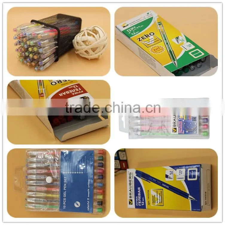 10 pcs colored silica rainbow gel pen set tattoo pen pen set