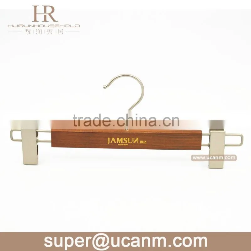 HRUT-355GV luxury beech wood skirt hanger for pant antique finish
