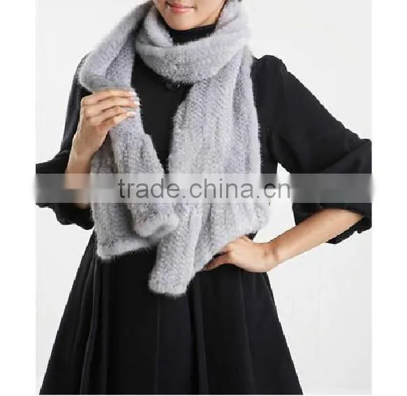 Mink fur scarf