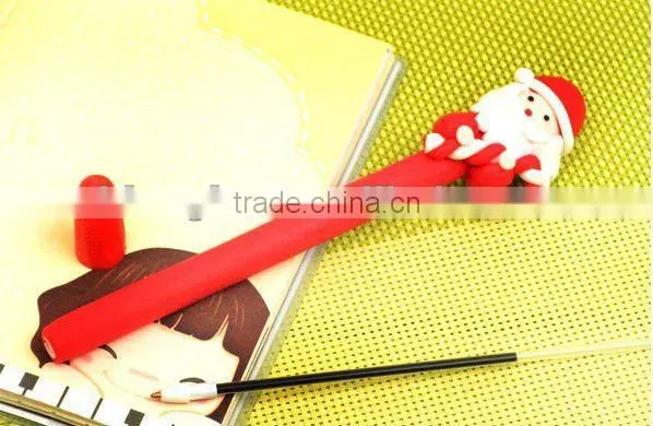 wholesale Christmas ball pens with Santa claus, hot selling pens.