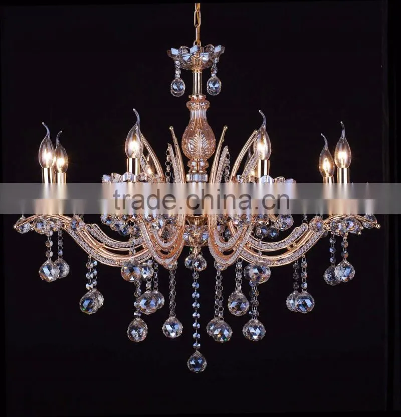 WD-1835-3/5/8 2016 Global Hot Sale Gold Iron Top Grade K9 Crystal chandelier
