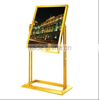 Billboard double rotation indicator titanium Jinshui brand exhibition card display welcome card display stand
