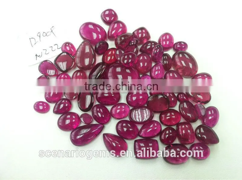 #NZZZ Natural Multi-Shape Loose Gemstone Rubellite Cabochons