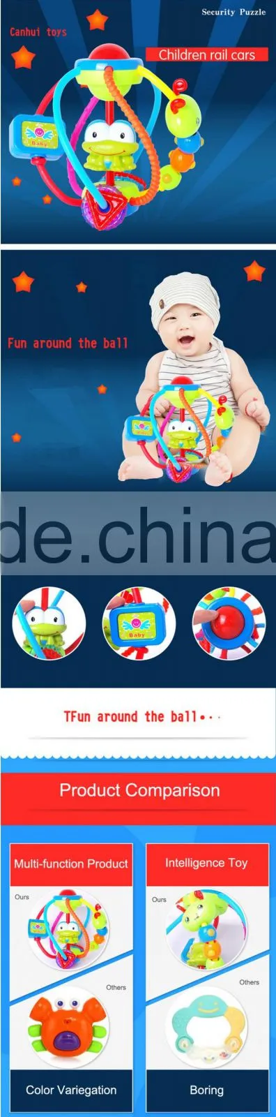 Hot-selling physics education education toy plastic rings for baby toy