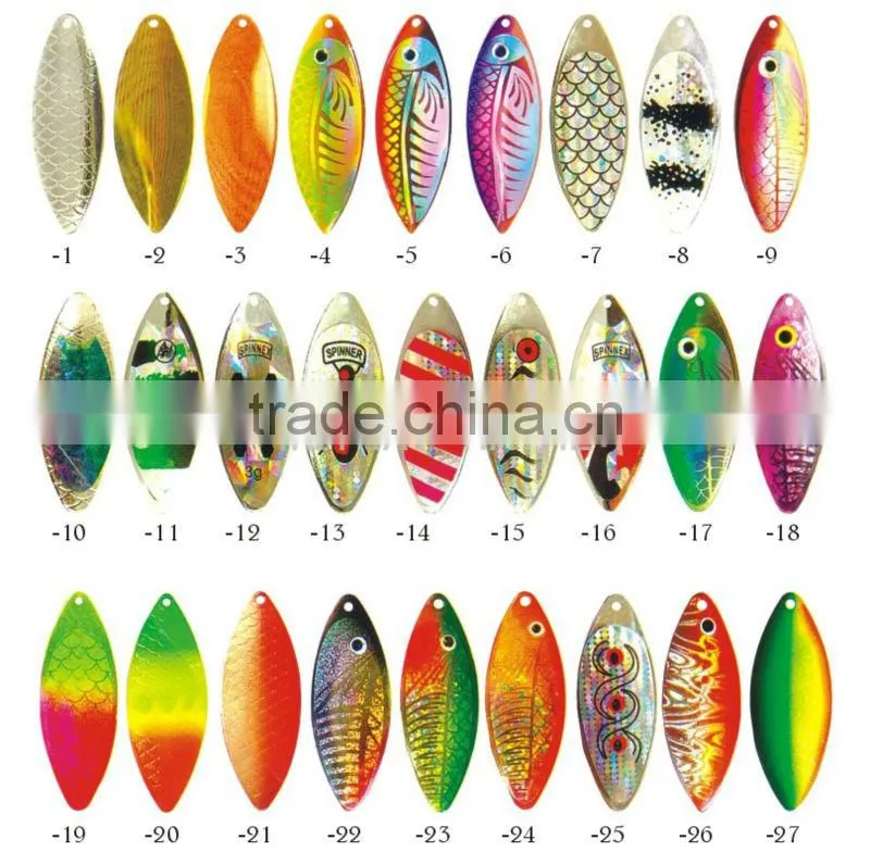 Spinner bait metal lure