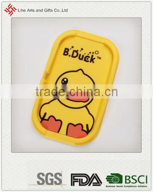 Duck cartoon car anti slid mat for smart phone