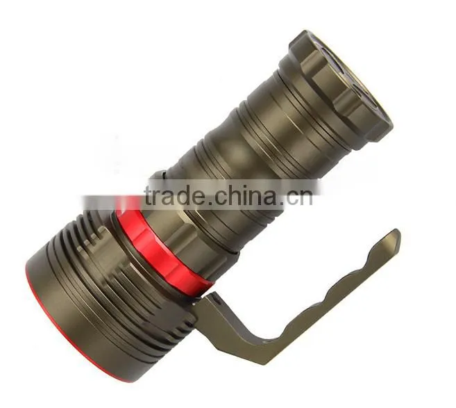 200M Deep diving flashlight 6*CR EE XM-L U2 LED 3-mode 5000LM high light led torch flashlight