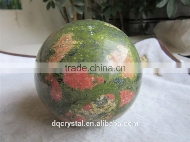 Customed charming unakite sphere ball for sale