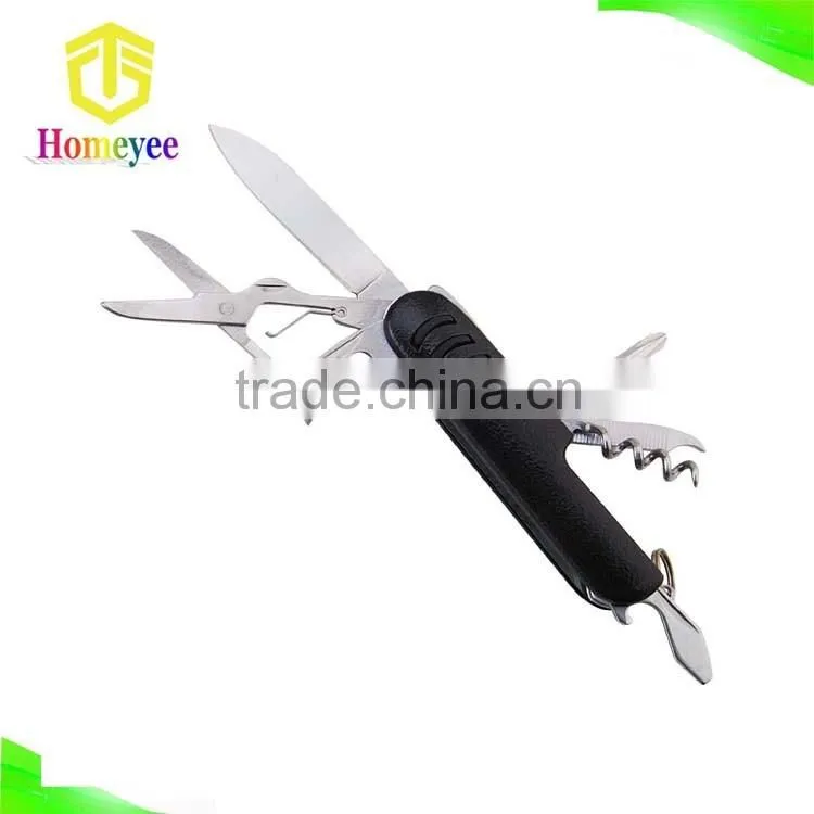 13 in 1 Blue Handle Stainless Steel Knives With Keychain