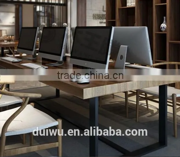 Wooden dining table and chair sets restaurant cafe tables chair sets