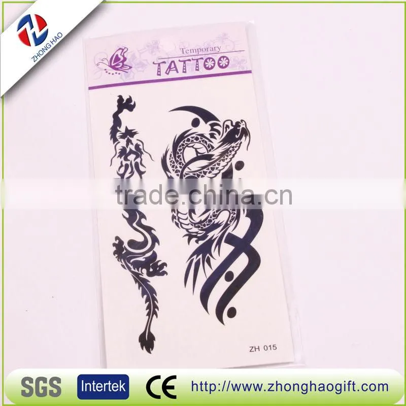 fashion chinese dragon tattoo/temporary tattoo sticker