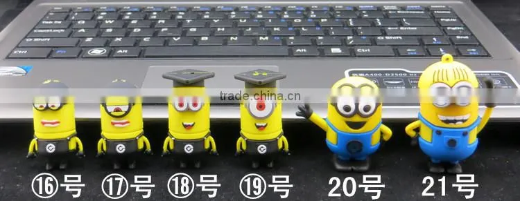 Wholesale usb flash drive 2 gb 1GB 2GB 4GB 8GB 16GB 32GB 64GB 128GB 256GB cartoon character usb flash drive