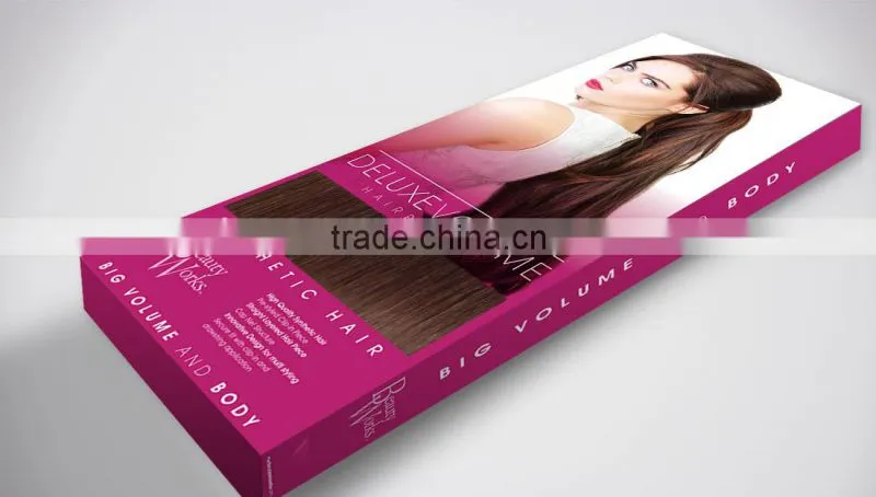 New arrival durable fashional hotsale colorful hair extension box
