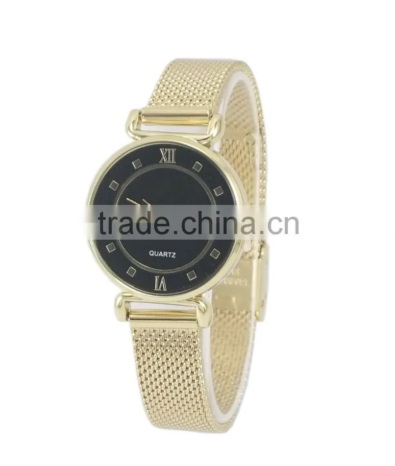 Hot selling new fashion design mesh band colorful dial female watches make your own watch