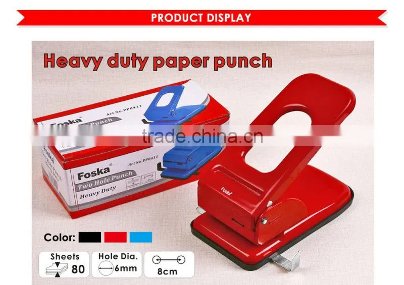 Heavy Duty Two Hole Metal Paper Punch