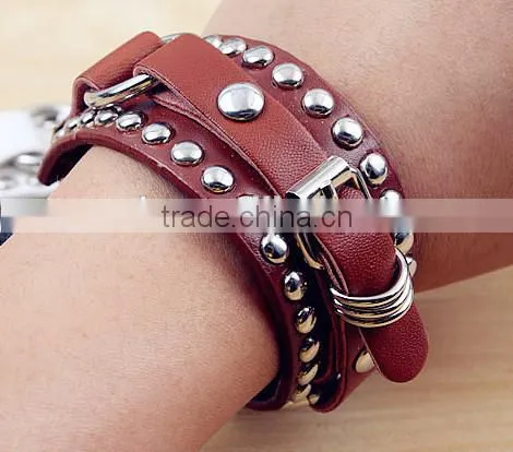 fashion leather bracelet for sale
